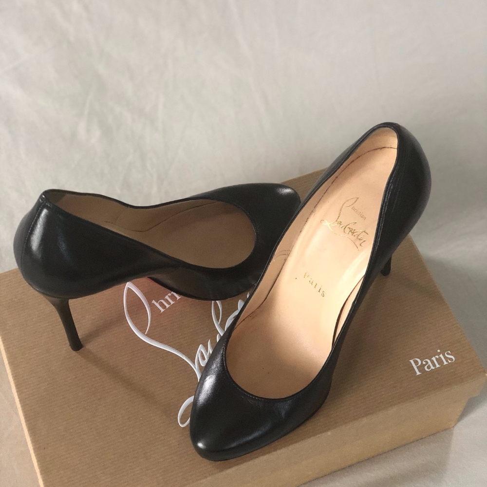Christian Louboutin (100 M Black Pumps, Elisa)